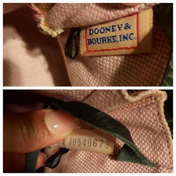 Dooney & Bourke Black Satchel Bag Domed Pebbled Leather Double Top Handle - Picture 6 of 16